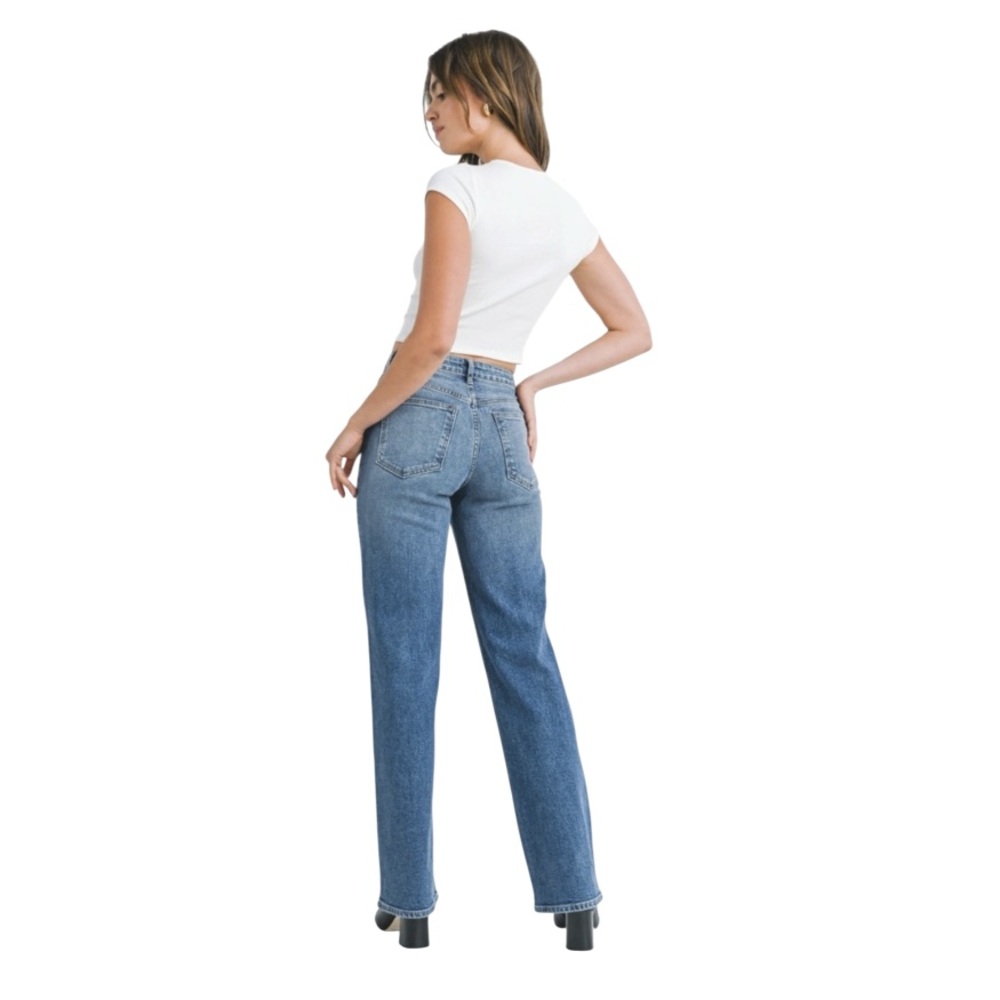 Habitual Reese Straight Leg Jeans Medium Wash Denim Women’s Jeans Size 28 - Picture 4 of 10